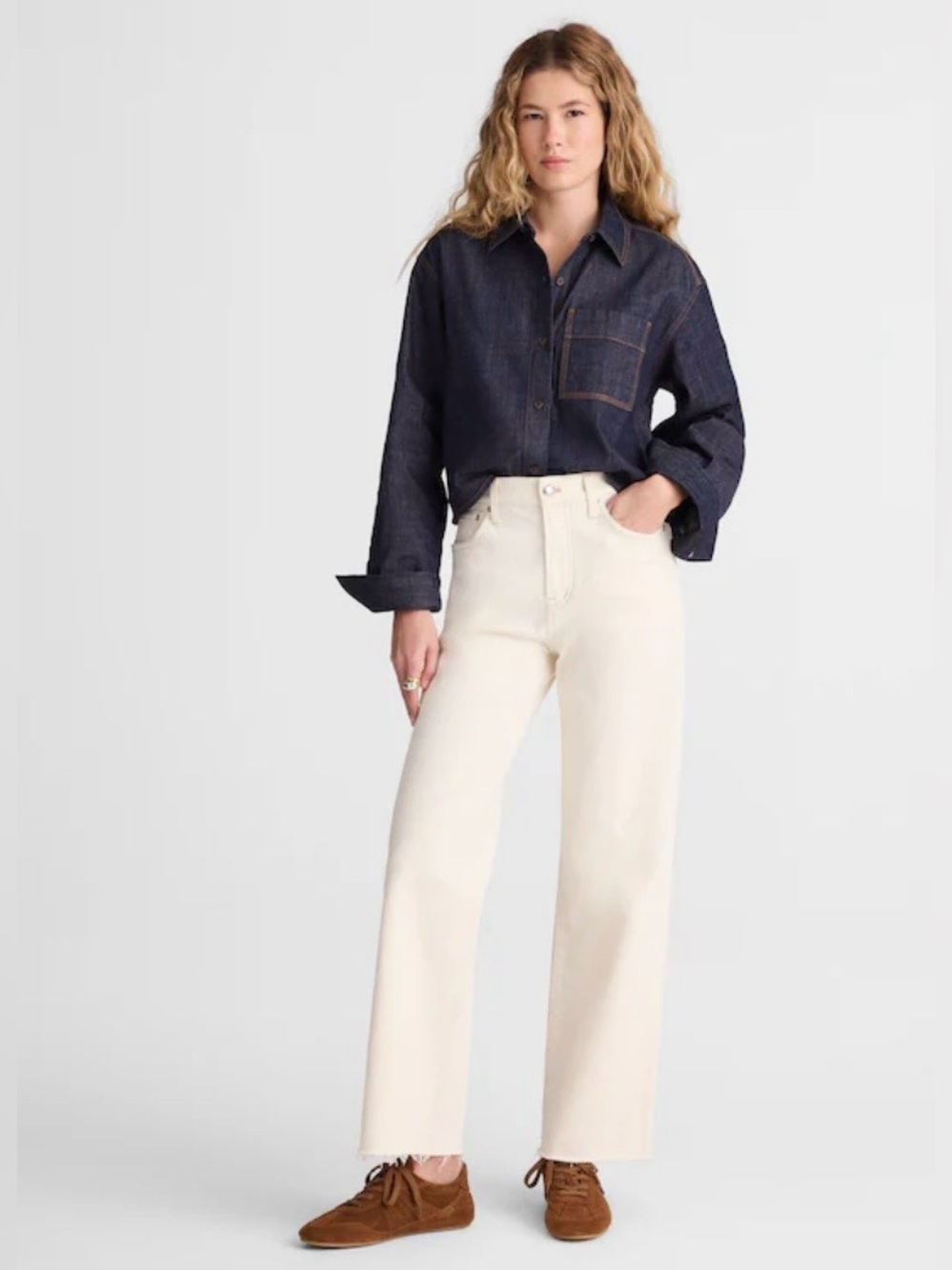 Madewell The Short Perfect Wide-leg Crop Jean